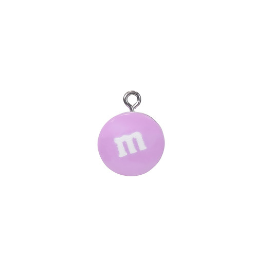 Zawieszka plastikowa M&M's fioletowa 1 szt