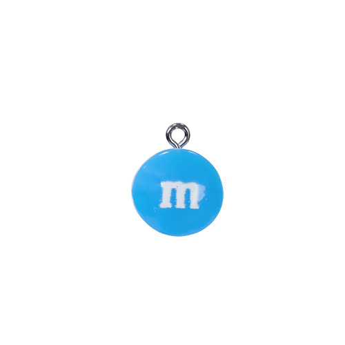 M&M's blue plastic pendant 1 pc.