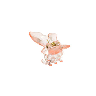 Spinka krab do włosów 45×26 mm Motyl pomarańczowa 1 szt