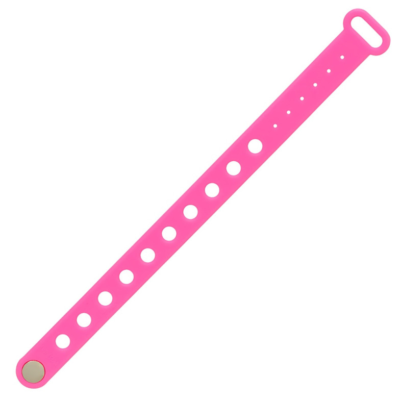 Silicone bracelet 21.5×1.5 cm raspberry 1 pc