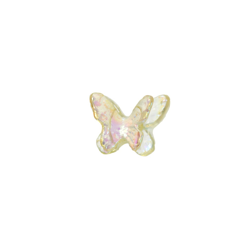 Decorative adhesive element Butterfly pearl yellow