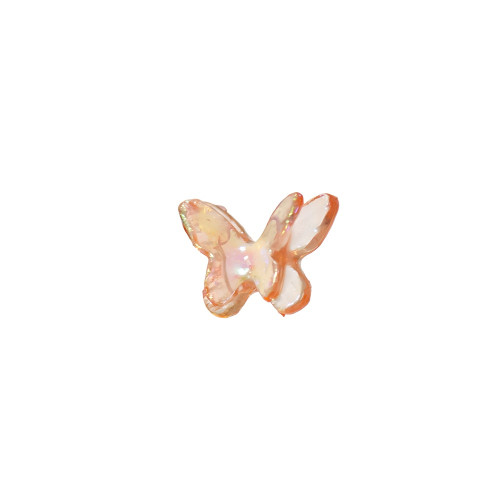 Decorative adhesive element Butterfly pearl orange