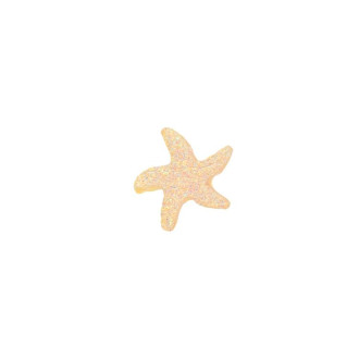 Decorative adhesive element Star pearlescent orange