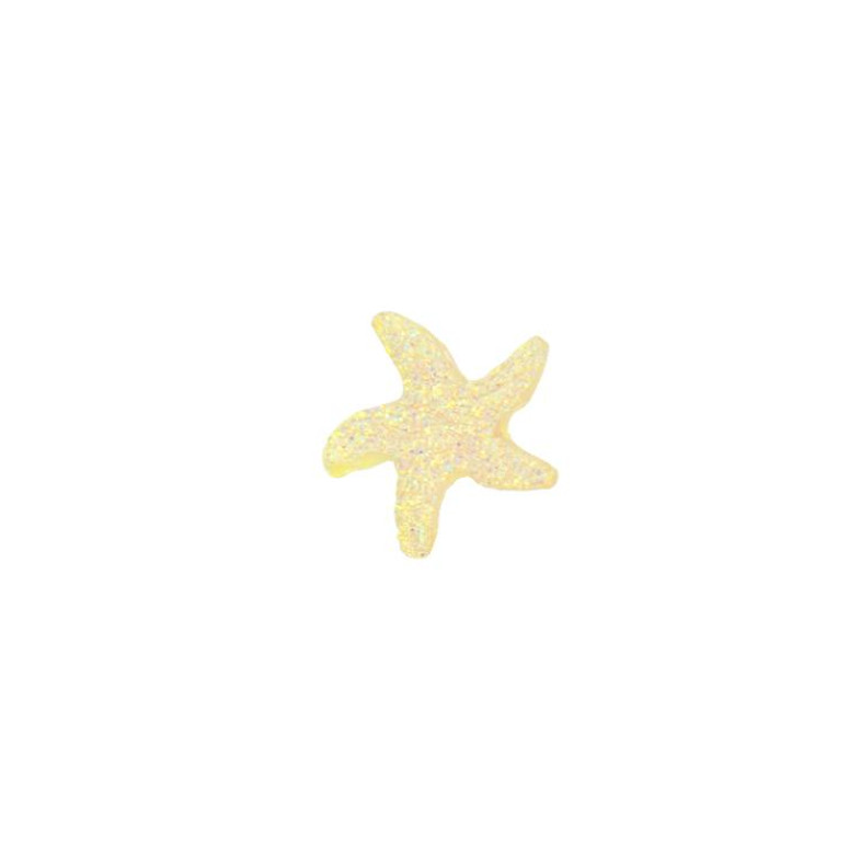 Decorative adhesive element Star pearl yellow