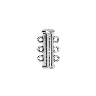 Multi-row magnetic clasp 20×10 mm cupronickel 1 pc.