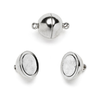 Magnetic clasp 18×12 mm cupronickel 1 pc.