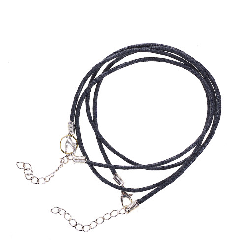 Ready-made cotton base for jewelry 45 cm black 43049 1 pc