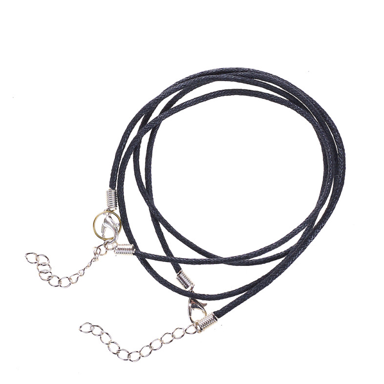 Ready-made cotton base for jewelry 45 cm black 43049 1 pc