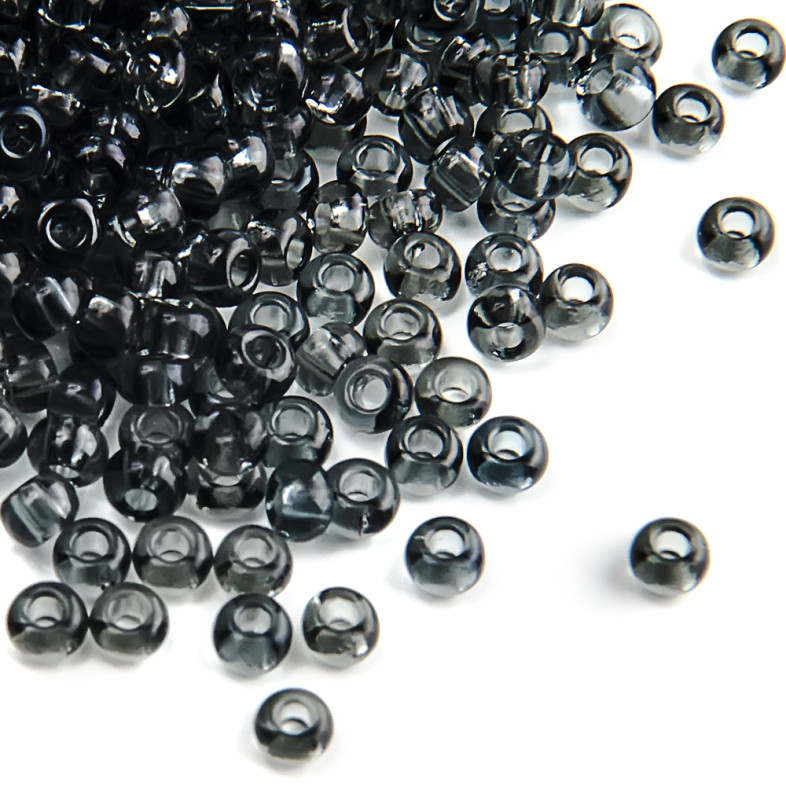 40010 Czech beads Preciosa 10/0 dark gray 5 g