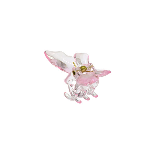 Crab hair clip 45×26 mm Butterfly pink 1 pc