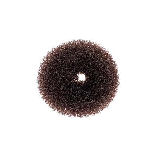Hair bun 60 mm brown 1 pc
