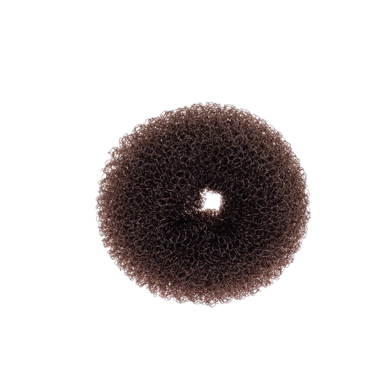 Hair bun 60 mm brown 1 pc