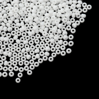 03050 koraliki czeskie Preciosa 10/0 biały op.50 gr
