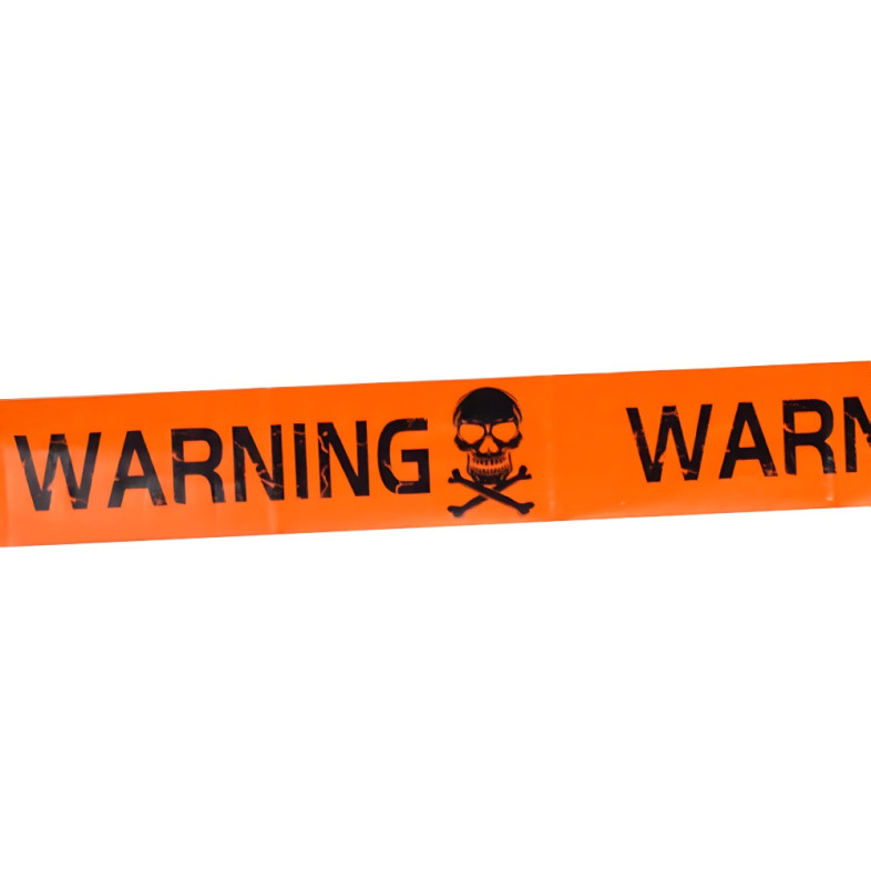 Halloween orange warning tape 6 meters