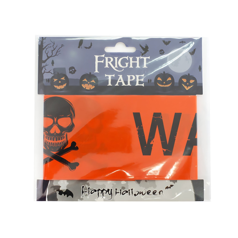 Halloween orange warning tape 6 meters