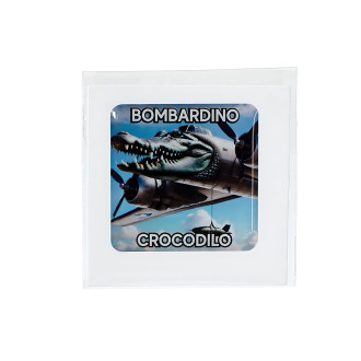 3D Bombardino Crocodilo sticker 1 pc.