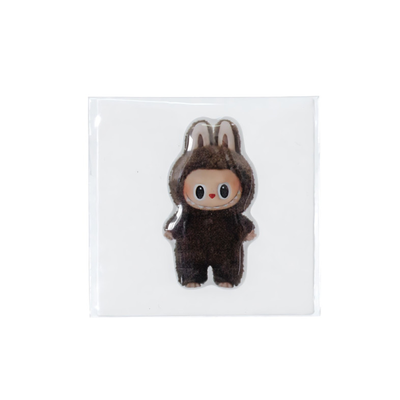 3D sticker Labubu Brown 1 pc.