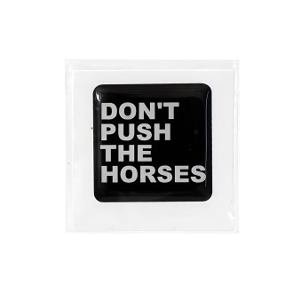 3D-naklejka Don’t Push The Horses 1 szt