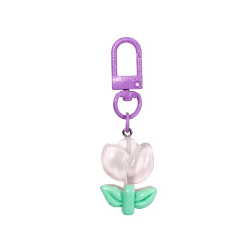 Keychain Flower purple 1 pc.