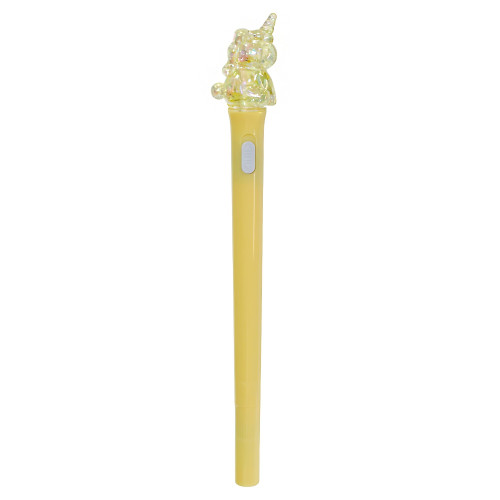 Ballpoint Pen 18 cm Unicorn Transparent Yellow 1 pc