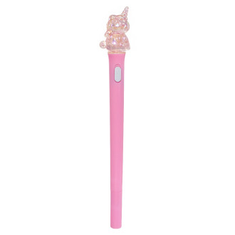 Ballpoint Pen 18 cm Unicorn Transparent Pink 1 pc