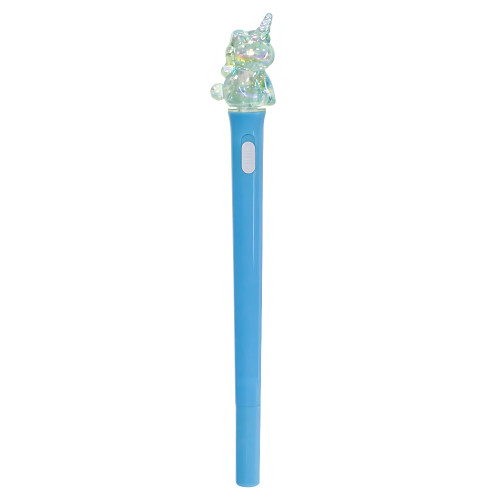 Długopis kulkowy 18 cm Jednorożec przezroczysty jasnoniebieski 1 szt