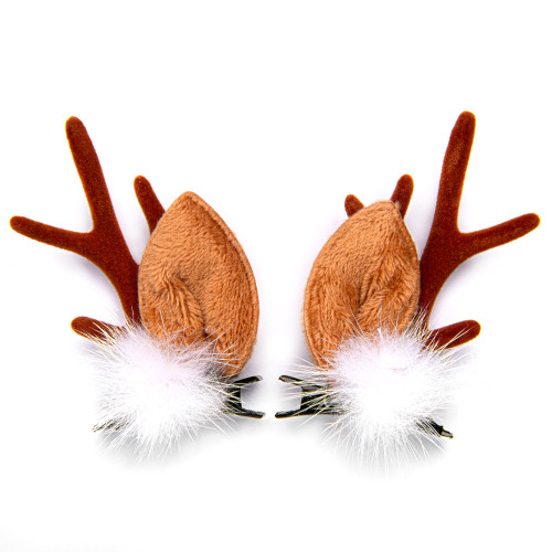 Hair Clip 75x40 mm Deer (pair)