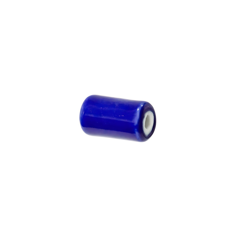 Ceramic bead 17x9 mm rectangular blue 1 pc.
