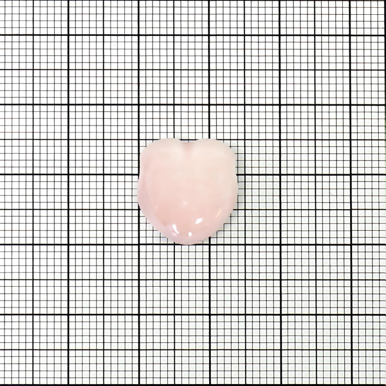 Ceramic bead Heart pink 1 pc.