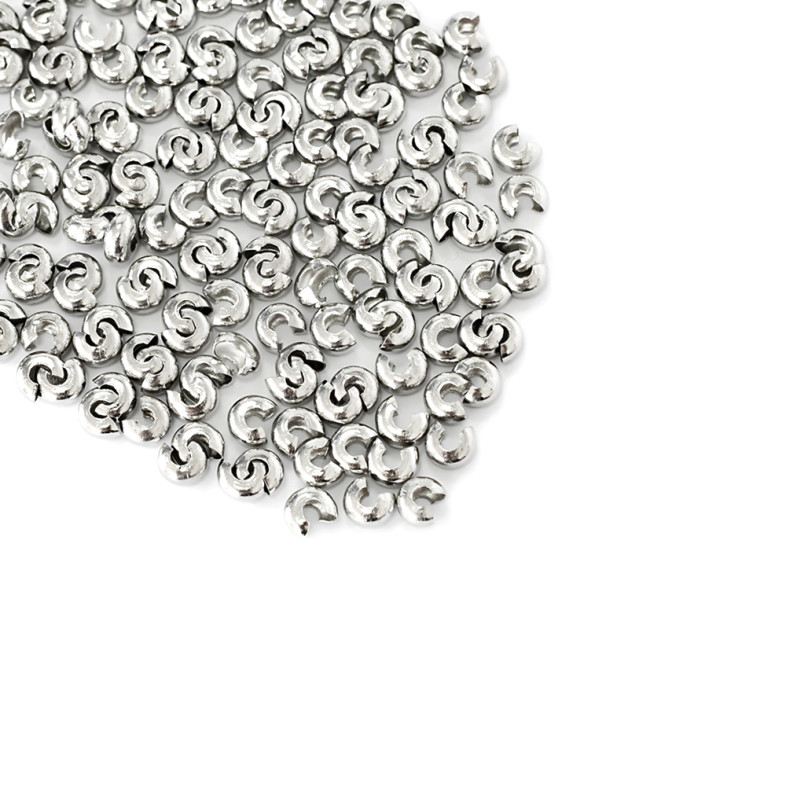 Crimp 3 mm stainless steel cupronickel 1 pc.