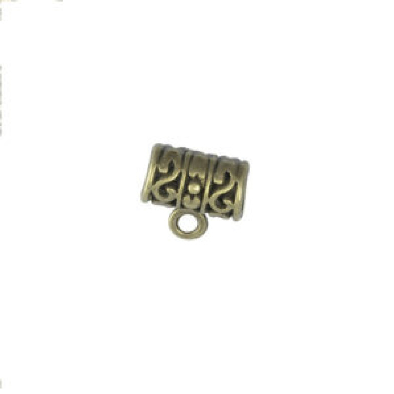 Metalowa podstawa do zawieszek 12x8 mm w kolorze brązu 1 szt
