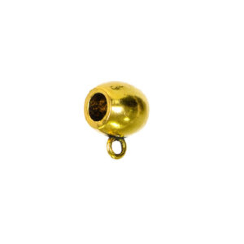 Metalowa podstawa do zawieszek 11x8 mm w kolorze złotym 1 szt