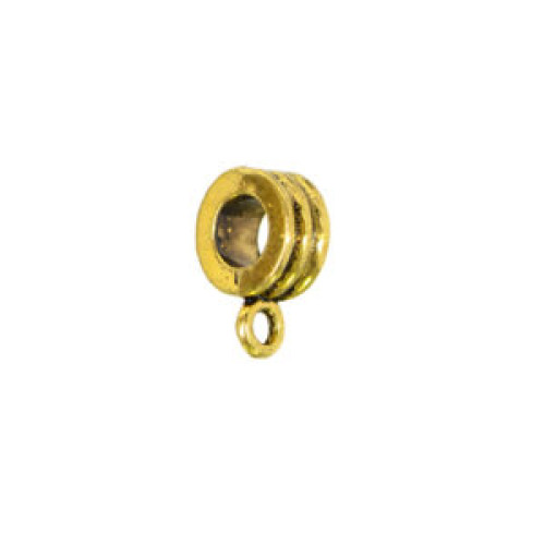 Metalowa podstawa do zawieszek 14x4 mm w kolorze złotym 1 szt