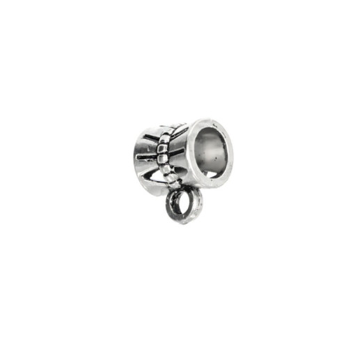 Metalowa podstawa do zawieszek 7x6 mm w kolorze melchioru 1 szt