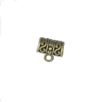 Metalowa podstawa do zawieszek 8x6 mm w kolorze brązu 1 szt