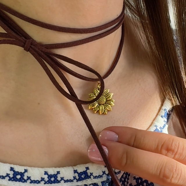 Sunflower pendant